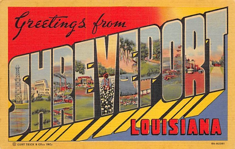 Greetings Shreveport, Louisiana LA  