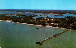 Florida Indian Rocks Beach Aerial View Fishing Pier 1971