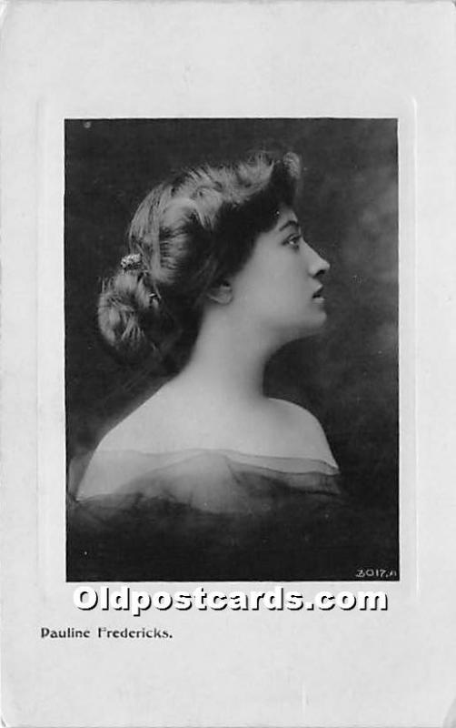 Pauline Fredericks Theater Actor / Actress 1907 