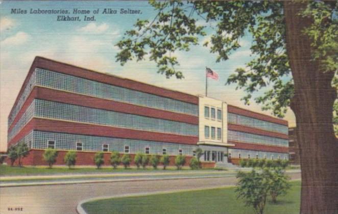 Indiana Elkhart Miles Laboratories Home Of Alka Seltzer Curteich