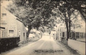 Siasconset Nantucket MA Massachusetts Center St. Postcard