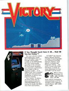 Victory b/w Jack The Giant Killer Vintage Video Arcade Game Magazine AD 1982