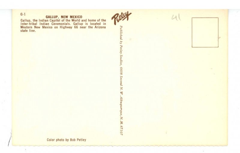 NM - Gallup. Main Street, US Highway 66 ca 1965