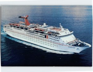 Postcard The Fun Ship Celebration Carnival Cruise Lines Miami Florida USA