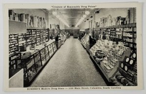 SC Columbia ECKERD'S DRUG STORE Interior View Postcard Q12