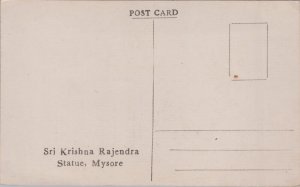 India Sri Krishna Rajendra Statue Mysore Vintage Postcard C266