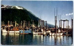 Postcard - Fishing Fleet At Juneau, Alaska
