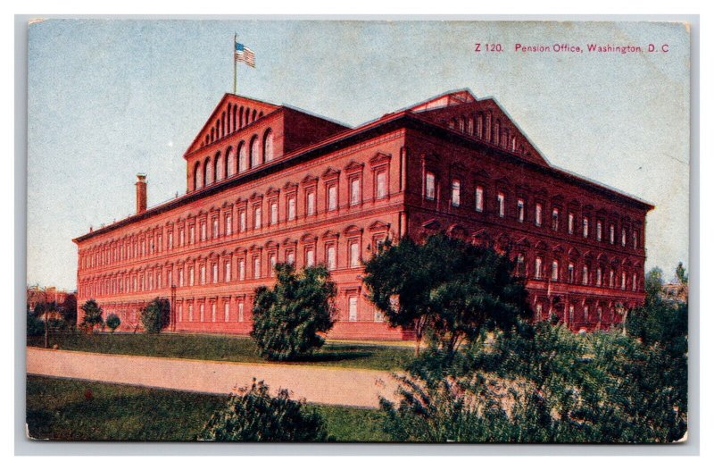 Pension Office Building Washington DC UNP DB Postcard Y13