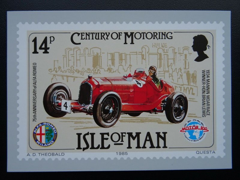 Isle of Man 1934 MANNIN MOAR RACE Century of Motoring c1980's Postcard