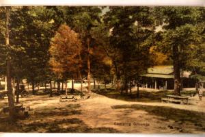 Unused pre-1925 OLD CARS AT CAMPGROUND in New Market Virginia VA postcard y3318