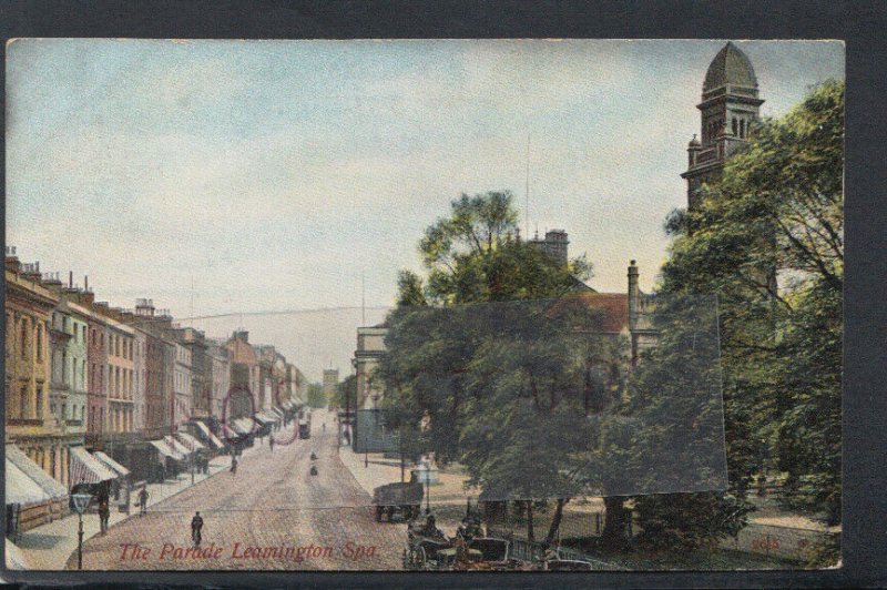 Warwickshire Postcard - The Parade, Leamington Spa   RS23360