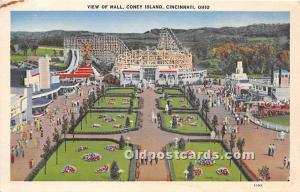 View of Mall, Coney Island Cincinnati, Ohio, OH, USA Unused 