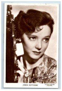 c1940 RPPC Actress Jessie Matthews Vintage Postcard F6E