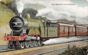 Lot 66 train uk great northern railway express postcard