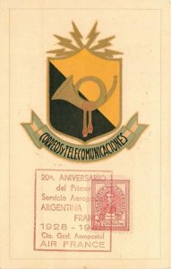 Argentina 20th Anniversary Airmail undivided 1948 Postcard 21-6520