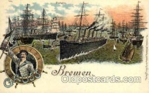 Bremen Sail Ship Unused close to perfect corners