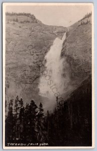 K44/ Canada RPPC Postcard c40-50sYoho Park Field B.C. Takakaw Falls 510