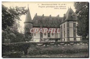 Old Postcard Marolles-en-Brie Facade Principale Du Chateau