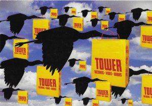 Tower Records, Video, Books Advertising Card by MAX  4 by 6