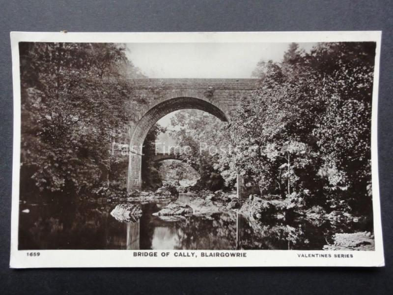 Perthshire: Bridge of Cally BLAIRGOWIE c1910 RP by Valentine's