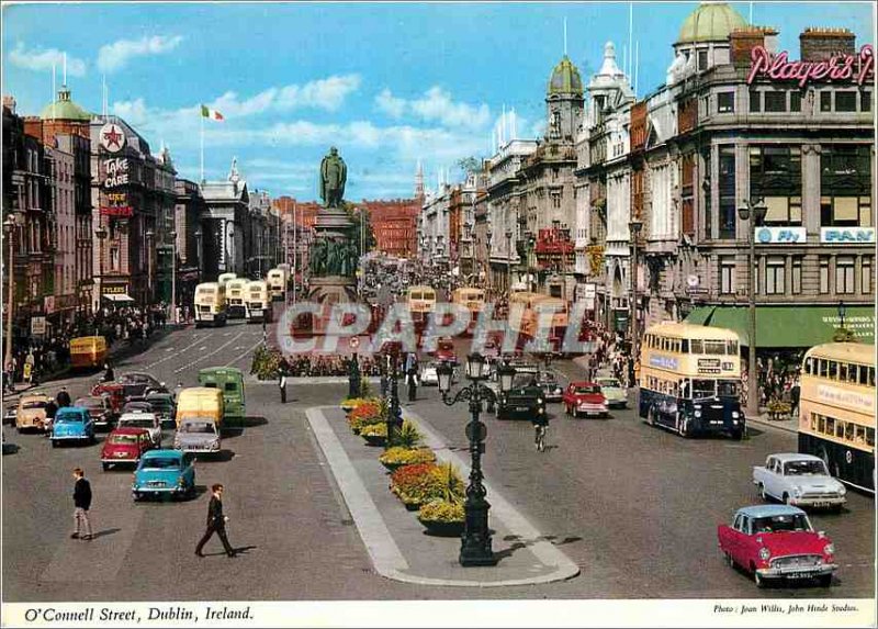 Postcard Modern Dublin ireland o connell street