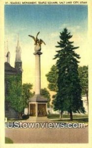 Seagull Monument, Temple Square - Salt Lake City, Utah UT  