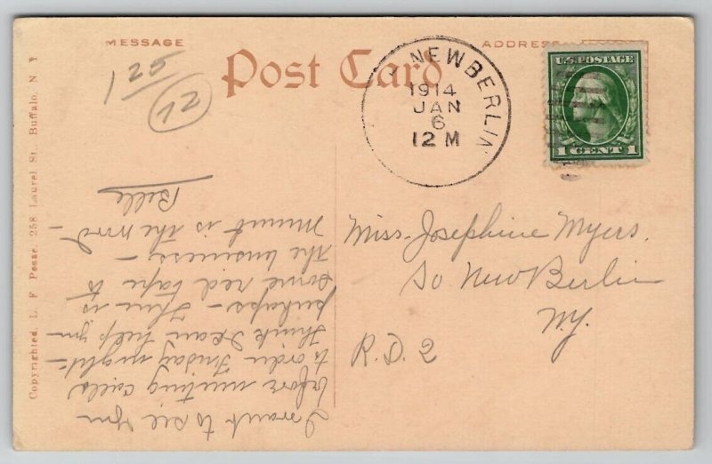 IOOF A RECIPE FOR A GOOD ODD FELLOW L.F. Pease c1914 Postcard N23