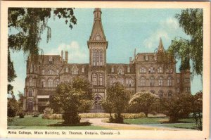 Postcard SCHOOL SCENE St. Thomas Ontario ON AL7736