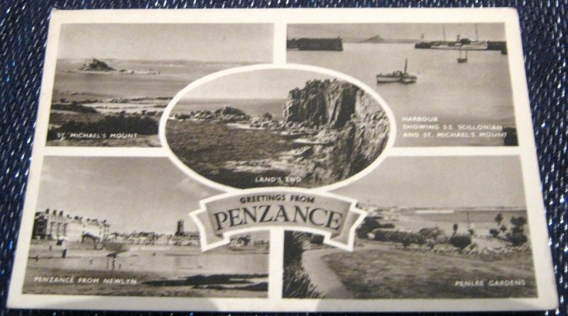 England Greetings from Penzance Multi-view - posted
