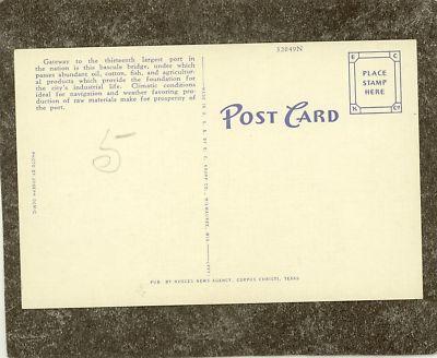 CORPUS CHRISTI TX TEXAS SHIP BOAT VINTAGE Postcard