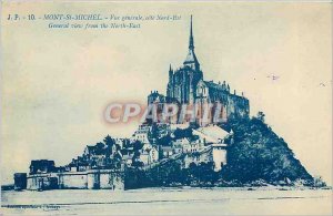 Old Postcard Mont St Michel general view ote North East