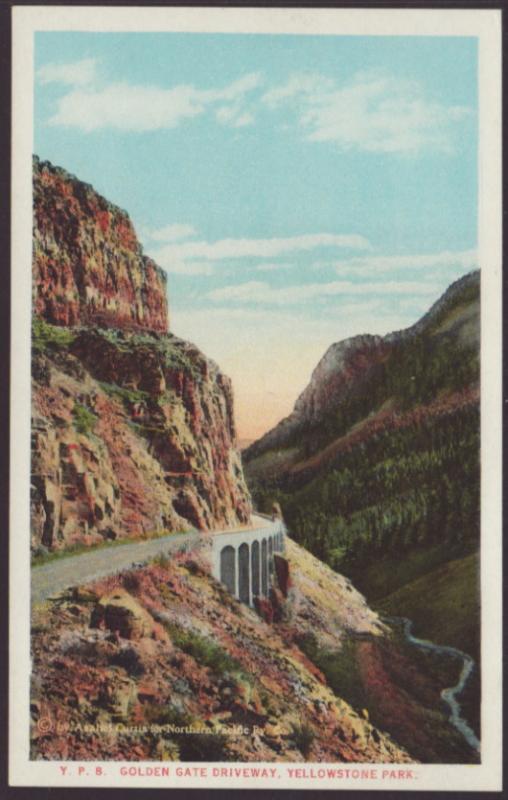 Golden Gate Driveway,Yellowstone Postcard