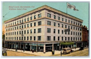 1911 Hotel Land Exterior Largest Priced Hotel Sacramento California CA Postcard 