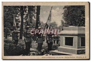 Postcard Old Army Ureberrecht Allein und Verlag Optiker Buttner Gletiwitz Upp...