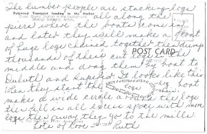 Pulpwood Transport Loading Grand Marais Minnesota