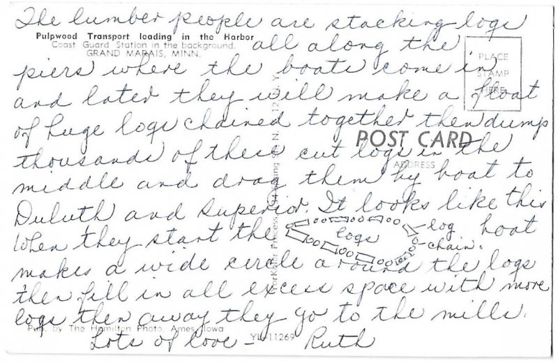 Pulpwood Transport Loading Grand Marais Minnesota