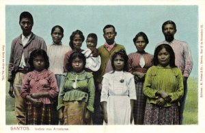 brazil, SANTOS, Indios nos Arredores, Indians (1920s) Postcard (2)