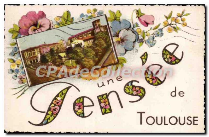 Old Postcard Think Toulouse