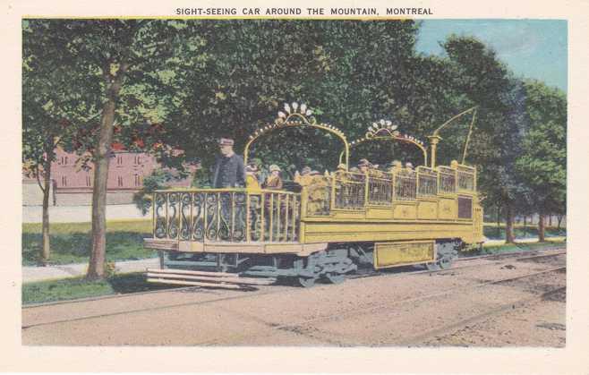 Sight-Seeing Car on Mountain - Montreal QC, Quebec, Canada