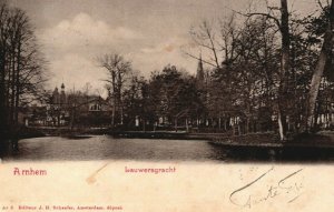 Netherlands Arnhem Lauwersgracht Vintage Postcard 09.00