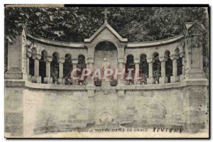 Old Postcard Statue And Fountain Of Our Lady Of Grace Revigny