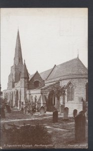 Northamptonshire Postcard - St Sepulchres Church, Northampton   DC1403