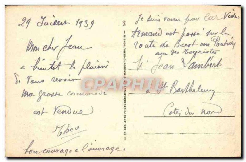 Old Postcard The Ault Beach