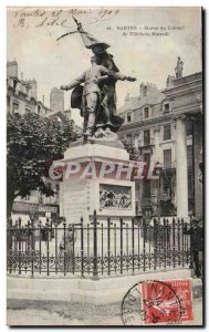 Old Postcard Nantes Statue of Colonel Villebois Mareuil