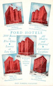 Ford Hotels Canada New York & Pennsylvania