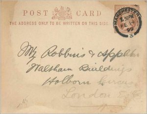 Entier Postal Stationery Postal Great Britain Great Britain 1899 Mnachester t...