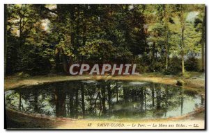 Old Postcard Parc de Saint Cloud Park La Mare Aux Biches