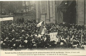 PC FRANCE, RENNES, SOUVENIR DU DOUBLE COURONNEMENT, Vintage Postcard (b31632)