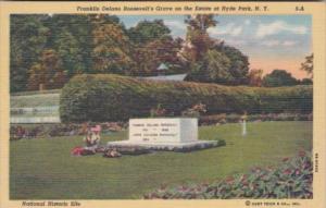 New York Hyde Park Grave Of Franklin D Roosevelt Curteich