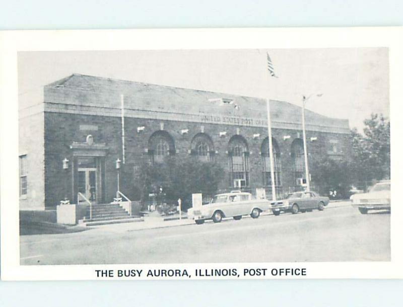 Pre-chrome POST OFFICE SCENE Aurora - Near Chicago Illinois IL AF1206